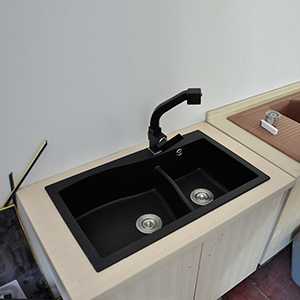 Black Undermount Kitchen Sink